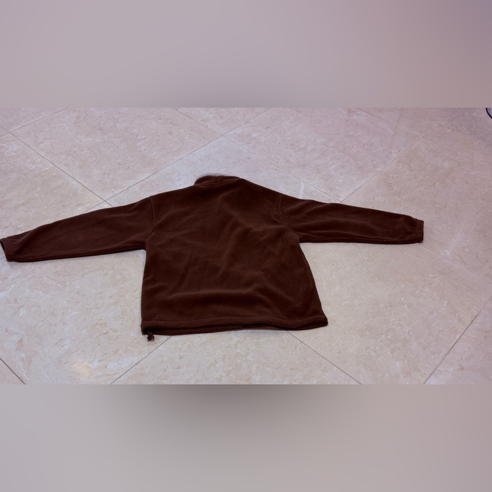 GOGO Sports Inc San Francisco , CA Brown Fleece Zip-Up Jacket Women Small - Picture 6 of 9